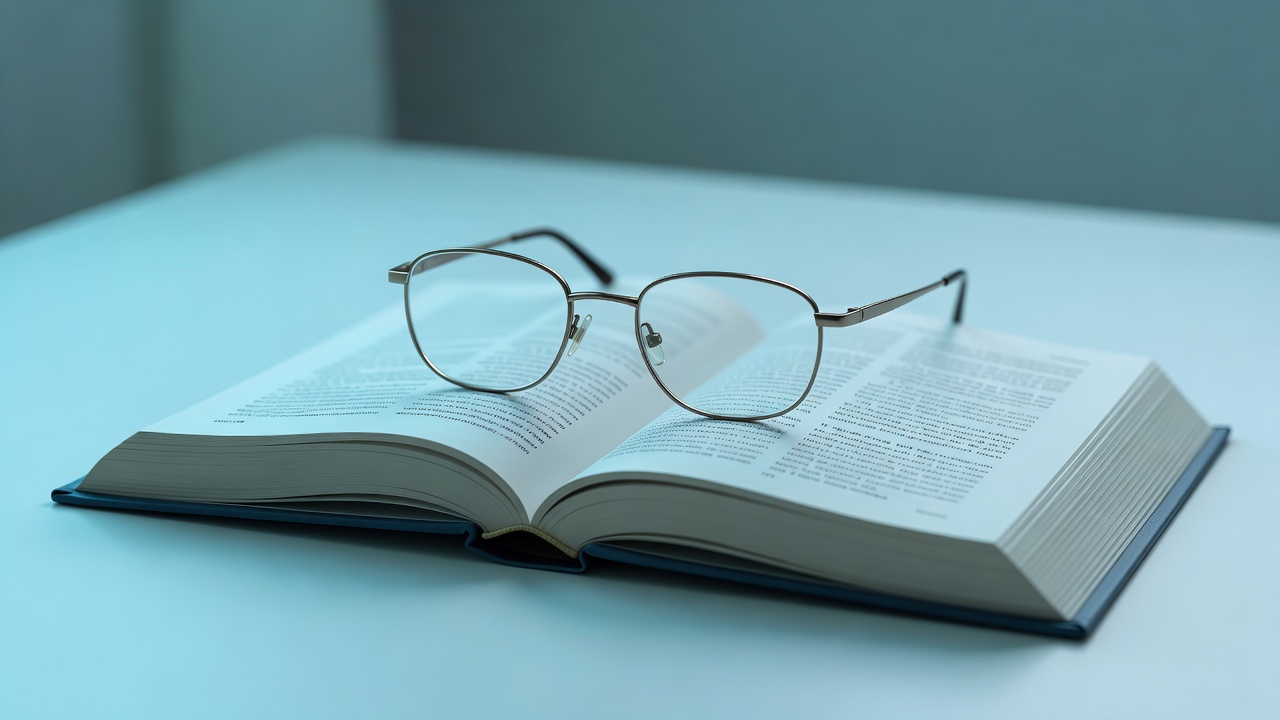 Reading Glasses & Book